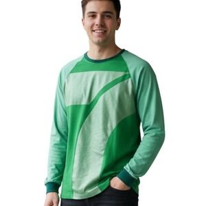 MR KERWIN FROST 7 ELEVEN Collab Mens Green Long Sleeve Graphic T Shirt Size M